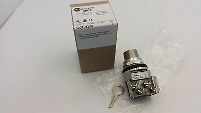 Buy Allen Bradley 800t-h33a Cylinder Lock Selector Switch 2 Pos Maintained Ser T Nib • 61.97$