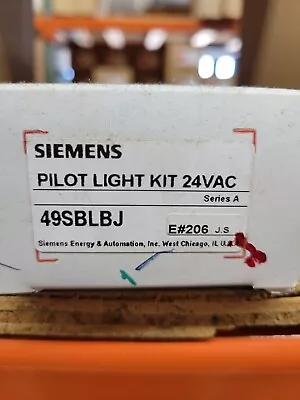Buy Siemens 49sblbj 24vac Pilot Light Kit Brand New In Original Box • 65$
