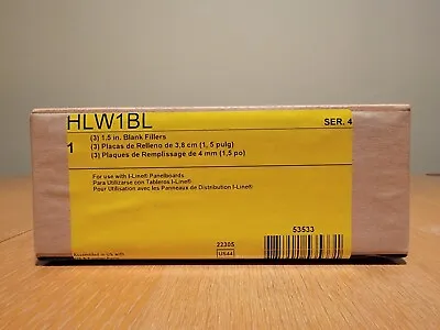 Buy Schneider Electric Square D I-LINE (1) Box Of (3) 1.5 Inch Blank Fillers HLW1BL • 29.99$