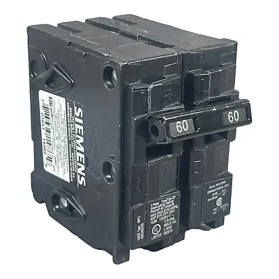 Buy Siemens Q260 QP Type Double Pole Circuit Breaker 60A NWOB • 19.99$