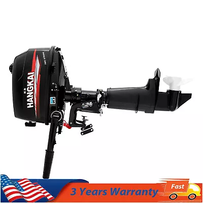 Buy 6HP 2Stroke HANGKAI Outboard Motor Fishing Boat Engine Water Cooling CDI System • 567.58$