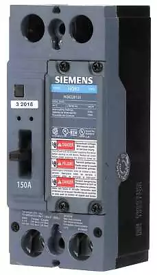 Buy HQR22B150 - Siemens 150 Amp 2 Pole 240 Volt Bolt-On Molded Case Circuit Breaker • 452.09$