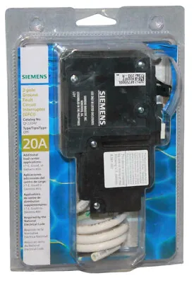 Buy New Siemens Qf220ap 20a, 2 Pole 120/240v Gfci Circuit Interrupter • 96.89$