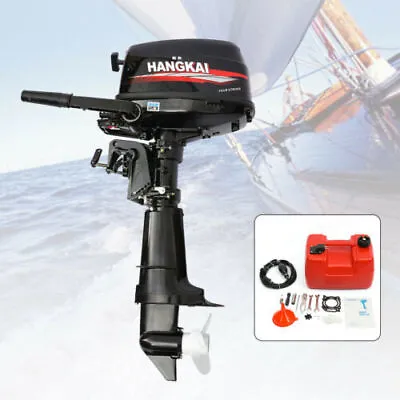 Buy HANGKAI 3.5/4/6/6.5/7HP Outboard Motor Boat Engine 2/4 Stroke Water/Air Cooling • 229$
