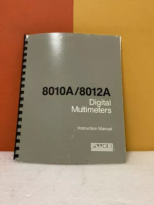 Buy Fluke 491944 8010A/8012A Digital Multimeters Instruction Manual • 39.99$