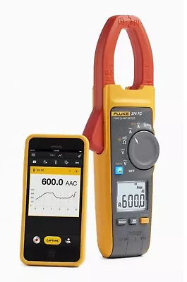 Buy FLUKE 374 FC True-RMS AC/DC Clamp Meter Wireless With Fluke Connect 600V 600A • 300$