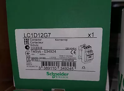 Buy Schneider Lc1d12g7 Iec Contactor 12a 120v New In Box Ready To Ship • 64$