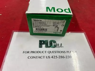 Buy New Schneider Electric Modicon TM3DI16 Input Module • 95$
