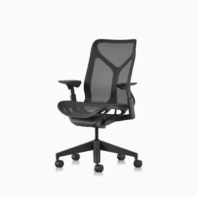 Buy Cosm  Chair By Herman Miller- Carbon - Open Box- Adjustable Arms • 699.11$