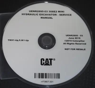 Buy Cat Caterpillar 308e2 Excavator Service Shop Repair Manual Book Cd S/n Tmx Fjx • 399.99$