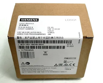 Buy New Siemens 6ED1052-1MD08-0BA0 LOGO 12/24RCE Logic Module 6ED1 052-1MD08-0BA0 • 183.82$