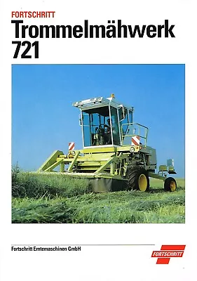 Buy Progress Drum Mower 721, Orig. Brochure 90er Years • 28.84$