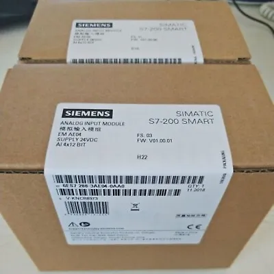 Buy New Siemens S7-200 Analog Input SM AI04 6ES7288-3AE04-0AA0 6ES7 288-3AE04-0AA0 • 91.81$