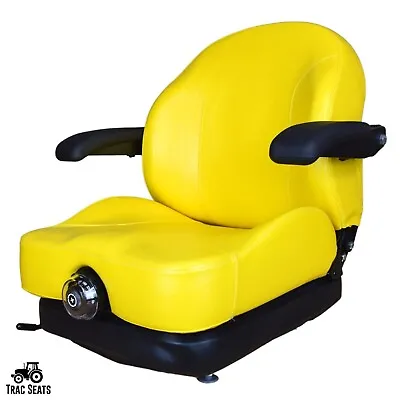 Buy Trac Seats Yellow ProRide Suspension Seat For John Deere Mower Part # AUC11927 • 698.98$