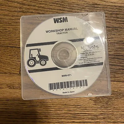 Buy Kubota Service Workshop Manual CD Disc - M4N-071 Tractor • 10$
