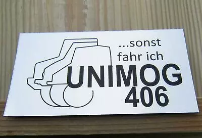 Buy Unimog Otherwise Driving I Unimog 406 Fun Stickers 2x Unimog Silver A96 • 8.86$