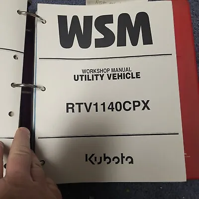 Buy Kubota RTV 1140CPX Utility Vehicle UTV Workshop Shop Service Repair Manual BOOK • 54$