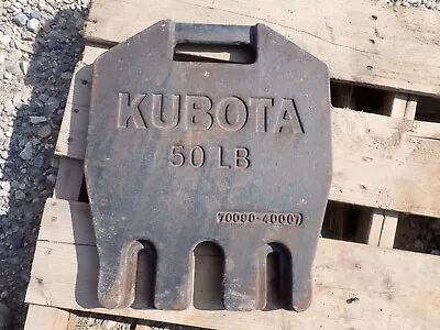 Buy Kubota 50lb Skid Steer Weight Fits Ssv65 & Ssv75 Part # 70090-40007 • 69$