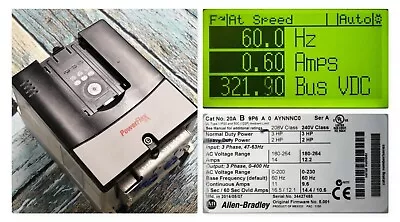 Buy Allen-Bradley Powerflex 70 20AB9P6A0AYNNNC0 Ser A Tested Good Clean • 499.99$