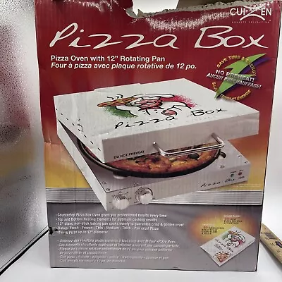 Buy Cuizen Pizza Box Countertop Pizza Oven 12  Rotating Pan PIZ-4012 NEW OPEN BOX • 83.60$