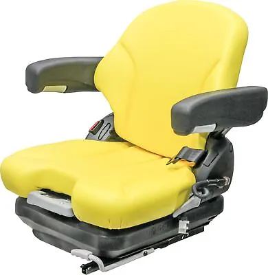 Buy Grammer MSG65/531 Yellow Vinyl Seat -John Deere Mowers And Skid Steers -See Desc • 749.99$