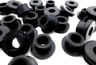 Buy 1/2  Hole Rubber Foot Pad Push Mount Stem For 1/2  Hole 1/8  Tall Pad 3/4  OD • 11.21$