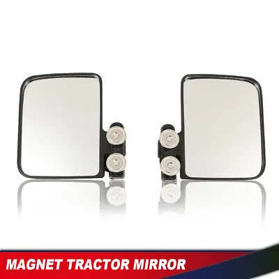 Buy Universal 220Lb Rated Magnetic Mirror Tractor/Skid Kubota John Deere Mower 2PCS • 21.72$