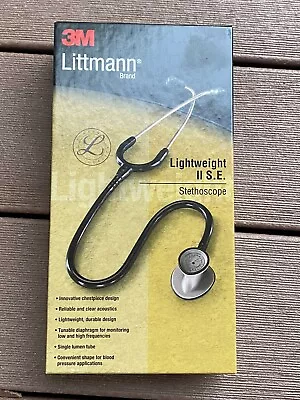 Buy 3M Littmann 2450 Lightweight II S.E. Stethoscope, 28 Inch / 71 CM, Black • 45.50$