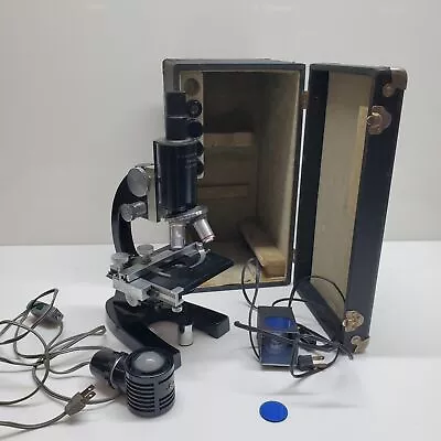 Buy Vintage Microscope With Case Made In Germany • 9.99$