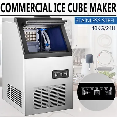Buy Built-in Commercial Ice Maker Stainless Steel Bar Restaurant Ice Cube Machine • 305.90$