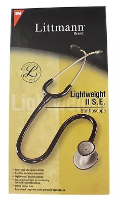Buy Littmann Lightweight II S.E. Stethoscope - 2450 Black • 38$