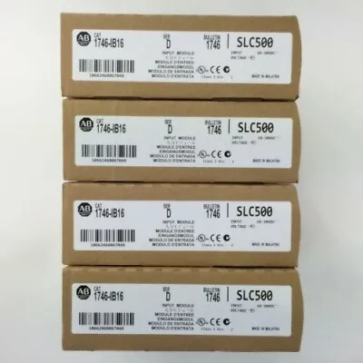 Buy 1746-IB16 New Factory Sealed 1746IB16 SER D SLC 500 Digital Input Module PLC • 53$