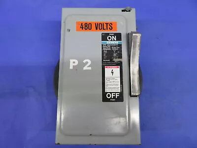 Buy Siemens Disconnect Switch F352 60a 600v 3p 3ph Fusible 1 Year Warranty • 49.99$