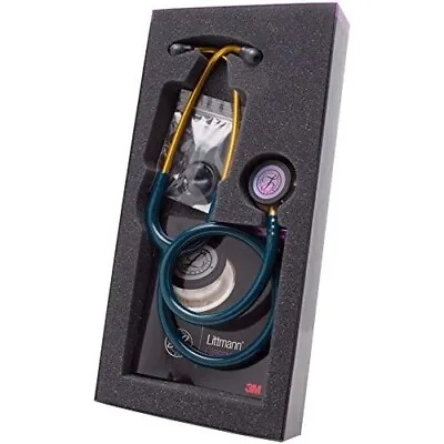 Buy 3M Littmann Classic III Monitoring Stethoscope 5807 Caribbean Blue Rainbow Gold • 114$