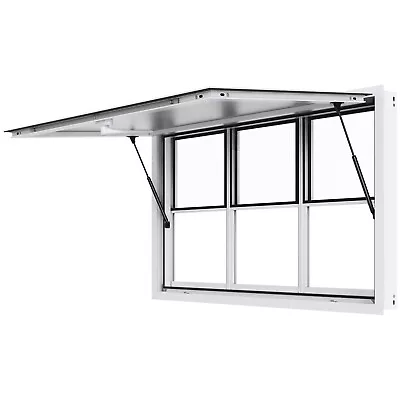 Buy VEVOR 60 L X 36 W Concession Stand Serving Window Food Truck Service Awning • 635.99$