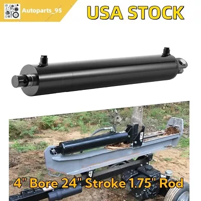 Buy 4 X24  Log Splitter Hydraulic Cylinders Double Acting 4 Bore 24 Stroke 1.75  Rod • 349.90$
