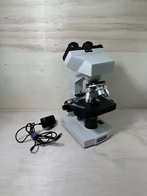 Buy OMAX 4/40/100 Lenses Lab Binocular Compound LED Microscope (No Eye Pieces) • 99.99$
