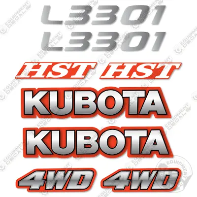 Buy Fits Kubota L3301 Decal Kit Tractor Decals  - 3M VINYL Aftermarket Sticker Set! • 64.95$