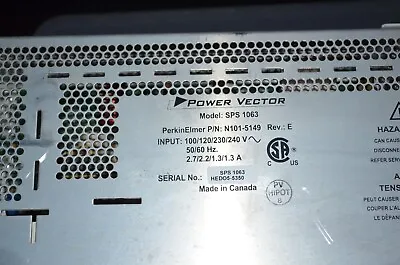 Buy Perkin Elmer Lambda 35 UV/VIS Spectrophotometer Power Supply SPS 1063 N101-5149 • 639.20$