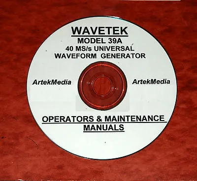Buy WAVETEK 39A  Arbitrary Waveform Generator Manual (2vol) • 7.50$