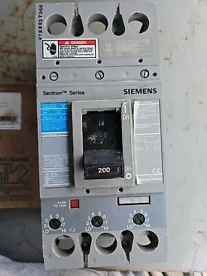 Buy Siemens FXD63B200 Type: FXD6-A 200A 3p 600V Sentron Breaker Tested Used  • 450$