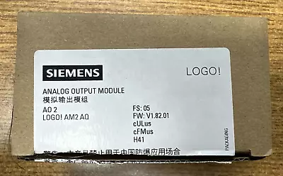 Buy Siemens Logo 6ed1055-1mm00-0ba2 Plc Analog Outout Module 24vdc **new In Box** • 88.20$