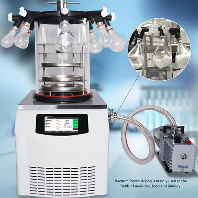 Buy Lab -60℃ Freeze Dryer Ordinary Multi-Manifolds Vacuum Sublimation Dryer 0.092㎡ • 4,899$