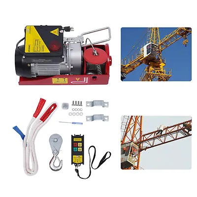 Buy 100-200kg Electric Hoist Crane Overhead Garage Winch Remote Control Auto Lift • 119.70$