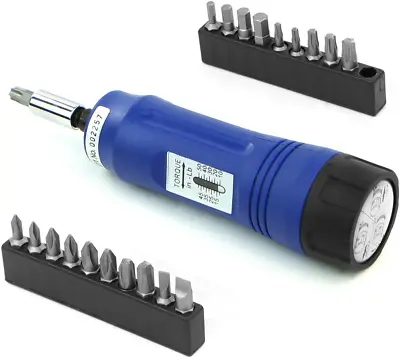 Buy Stark 21pcs Adjustable Torque Screwdriver 1/4  Inch Drive With Inch/Pounds Prec • 61.60$