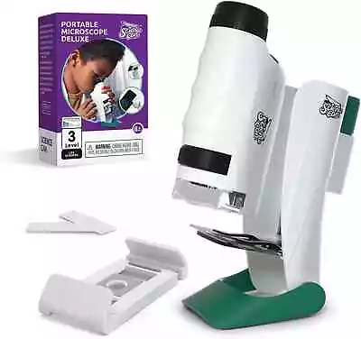 Buy Microscope Kit 60x-120x STEM Science With Blank Slides Kids 8-12 Educational Toy • 51.32$