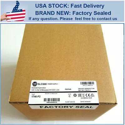 Buy Allen-Bradley 1746-P2 Chassis Power Supply PLC 1746P2 New Factory Sealed In Box • 209.66$
