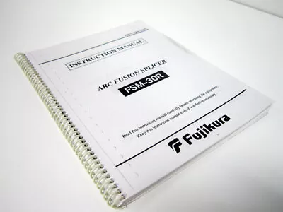 Buy Fujikura Fsm-30r Manual Instruction User's Guide • 14.56$