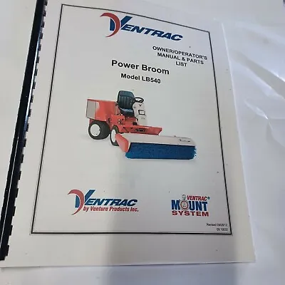 Buy 09.10032 Ventrac LB540 Broom Operators Manual • 15$