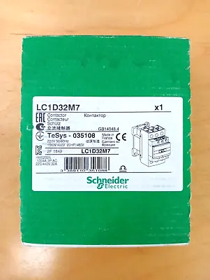 Buy SCHNEIDER ELECTRIC LC1D32M7 Contactor TESYS 035108 Sealed Box • 79$